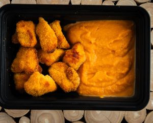 Handmade Chicken Nuggets Recovery Plate